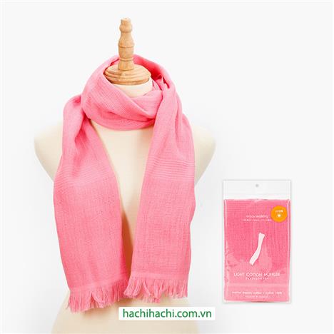 Khăn quàng cổ chống tia UV Nissen Organic Cotton 34x160cm Pink LCM-120102