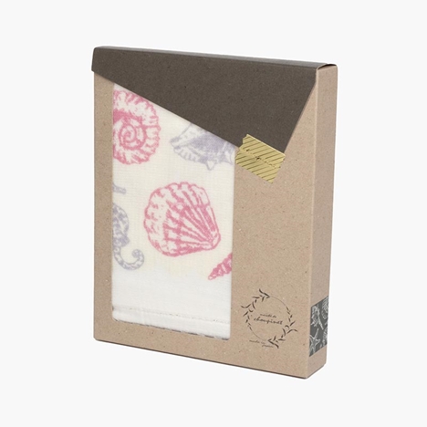 Khăn Tenugui cotton Nissen 34x90cm CP8004 Shell Shell FT1P CP-80041COL