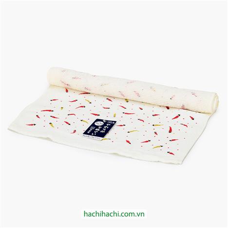 Khăn vải cotton cao cấp Nissen 34x90cm Hot Pepper Red SZ-4505R