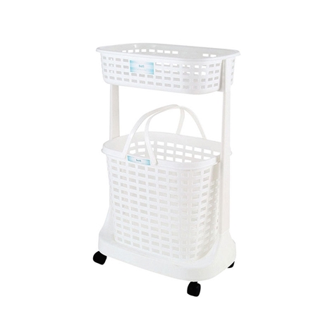 Kệ đựng đồ giặt Pearl Metal 2 tầng