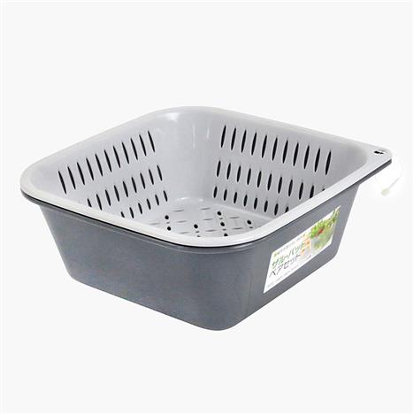 Bộ thau rổ nhựa Nhật Bản Himaraya 18x18cm