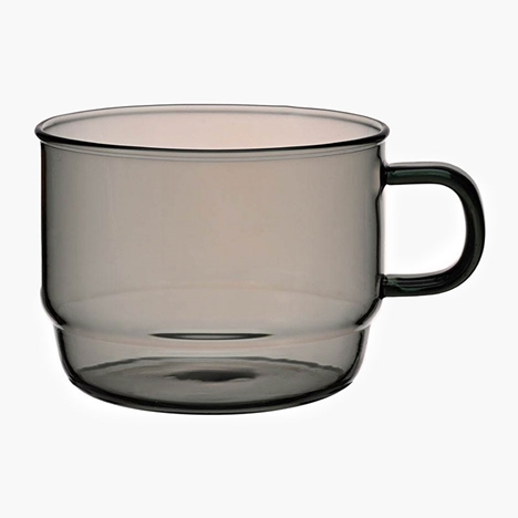 Ly thủy tinh chịu nhiệt cao cấp Hario Stack Mug Cup 300ml HCM-300-GR (Màu xám)