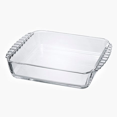 Khay thủy tinh chịu nhiệt Nhật Bản Hario 22.3x18.5cm HKOZ-130-BK