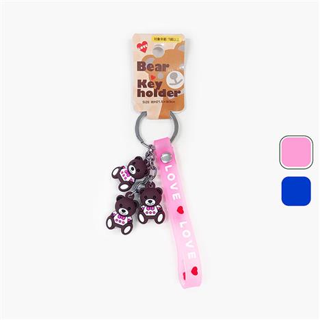 Móc chìa khóa 3 chú  gấu (Nhiều mẫu)-Giao mẫu ngẫu nhiên