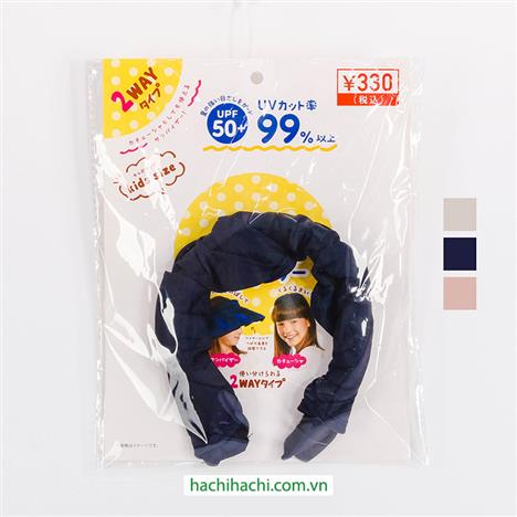 Nón rộng vành kiêm băng đô chống tia UV 99% cho bé, chu vi vòng đầu 45-50cm (Nhiều mẫu)-Giao mẫu ngẫu nhiên