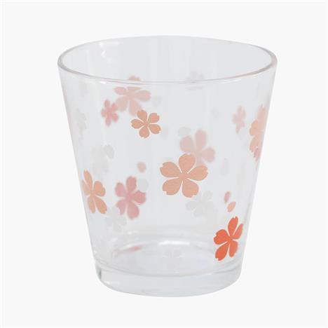 Ly thủy tinh họa tiết hoa anh đào Sakura 270ml (Nhiều mẫu)-Giao mẫu ngẫu nhiên