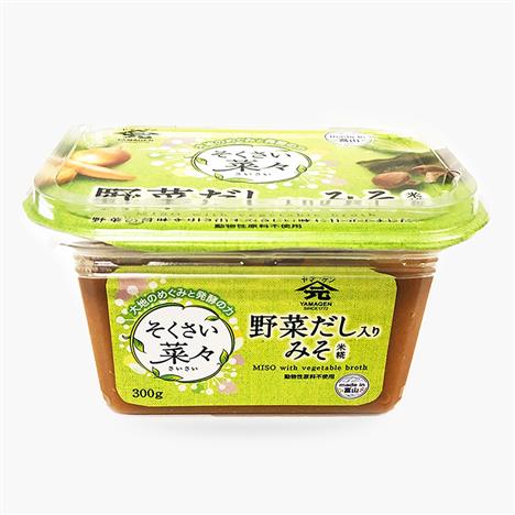 Miso dashi rau củ trộn sẵn giảm muối, không chứa bột ngọt Yamagen 300g