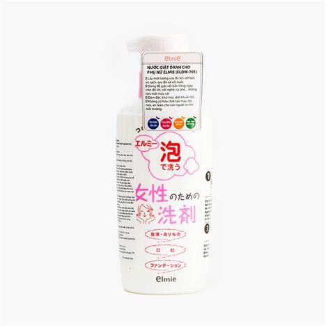 Nước giặt đồ lót Elmie dạng bọt dành cho phụ nữ 200ml (ELDW-701)