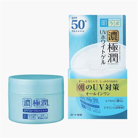 Gel dưỡng ẩm chống nắng Nhật Bản Hadalabo 7 in 1 90g Koi Gokujyun, SPF50+ PA++++ 

