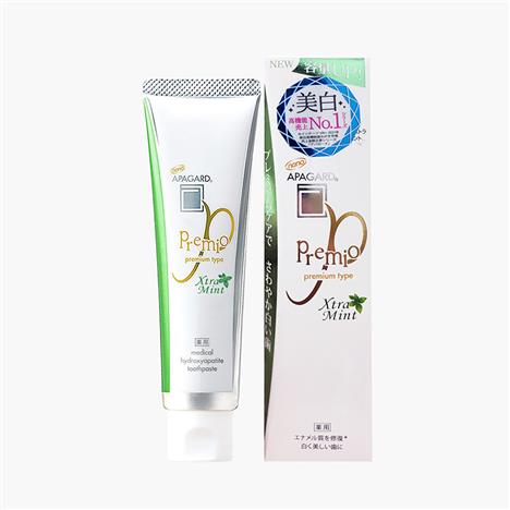 Kem đánh răng cao cấp Nhật Bản Apagard bạc hà  Premio Xtra Mint 53g, làm trắng răng, ngăn ngừa hôi miệng