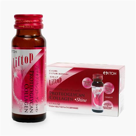 TPBVSK: Nước uống collagen Nhật Bản Liftop proteoglycan collagen shine làm săn chắc da 50ml x 10 chai