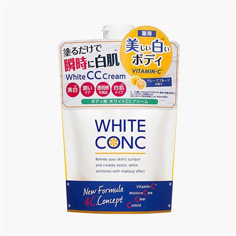 Kem CC cream dưỡng trắng toàn thân ban ngày Nhật Bản White Conc 200g