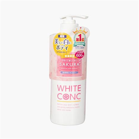 Sữa tắm trắng da toàn thân Nhật Bản White Conc Sakura 600ml