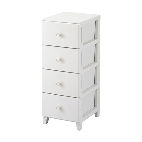 Tủ ngăn kéo 4 tầng Sanka 34x44.5x87.5cm - Trắng 