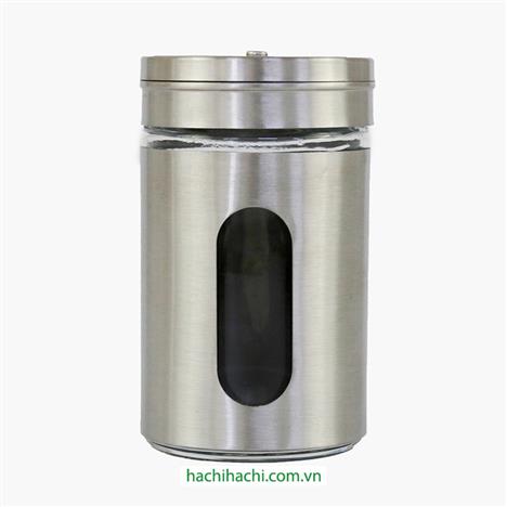 Hũ thủy tinh đựng gia vị 80ml (vỏ bọc inox)