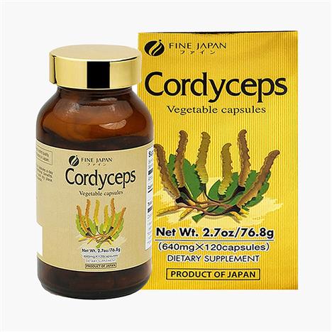 TPBVSK: Viên uống Cordyceps Nhật Bản 120 viên, đông trùng hạ thảo bổ thận, tăng đề kháng, sức khỏe
