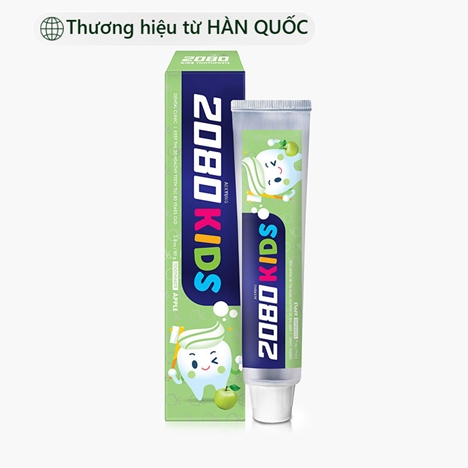 Kem đánh răng trẻ em Hàn Quốc Aekyung 2080 Kids Apple Toothpaste 80g (Hương táo)