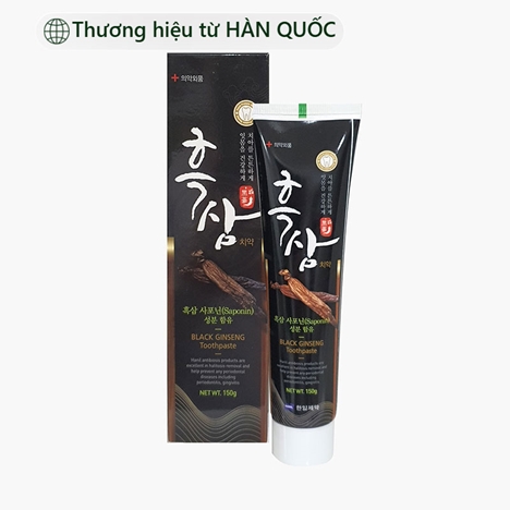 Kem Đánh Răng Hắc Sâm Hàn Quốc Black Ginseng Toothpaste 150g