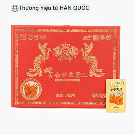 TPBS: Nước uống Đông trùng hạ thảo Hàn Quốc Bio Silkworm Cordyceps 30ml x 60 gói