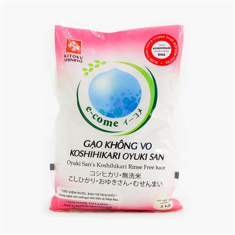 Gạo không vo Koshihikari Oyuki San 2kg