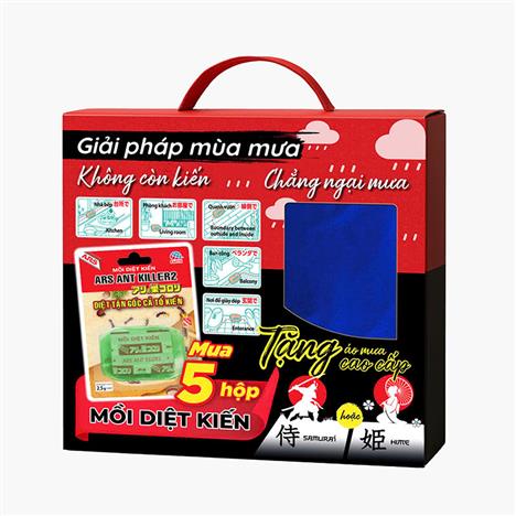 956 Combo 5 hộp mồi diệt kiến Ars ant killer2 (tặng kèm áo mưa)