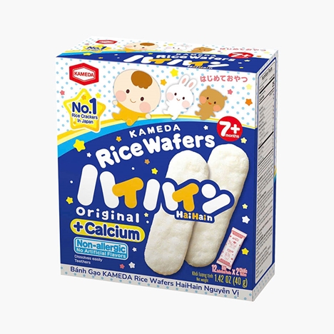 Bánh gạo Kameda Rice Wafers Haihain nguyên vị 40g (12 gói x 2 cái)