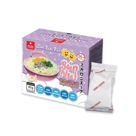 Súp nui tổ yến và thịt bò Asuzac 42g (14gx3 gói) (Không chất phụ gia)