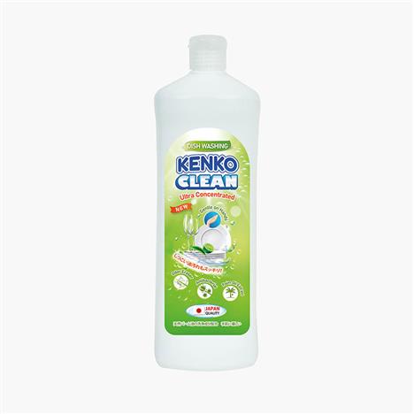 Nước rửa chén đậm đặc gốc thực vật diệt khuẩn Kenko Clean hương chanh & trà xanh 800ml