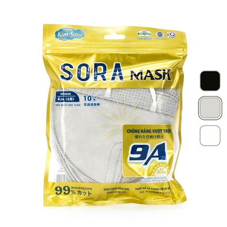Khẩu trang y tế  Kim Sora 4 lớp 9A 10 cái (Nhiều mẫu)-Giao mẫu ngẫu nhiên