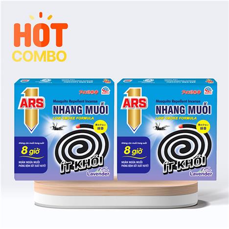 Combo siêu tiết kiệm 2 hộp Nhang muỗi ARS Coil Lavender 150g (10 khoanh x 15g)