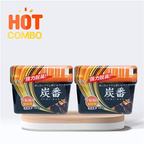 Combo siêu tiết kiệm 2  Chất khử mùi tủ giày than hoạt tính 150g