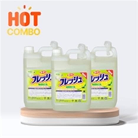 Combo siêu tiết kiệm 1 thùng 3 can Nước rửa chén Wai Rookie V nhà bếp 4L