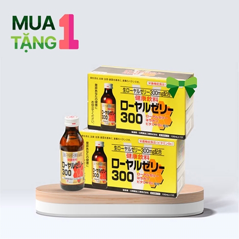 Combo siêu hời mua 1 hộp tặng 1 hộp  TPBS: Nước uống sữa ong chúa Royal Jelly 100mlx10 chai