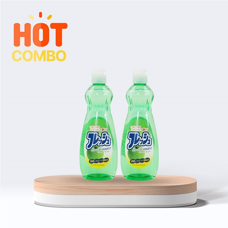 Combo siêu tiết kiệm 2 Nước rửa chén trung tính hương táo xanh Rocket 600g