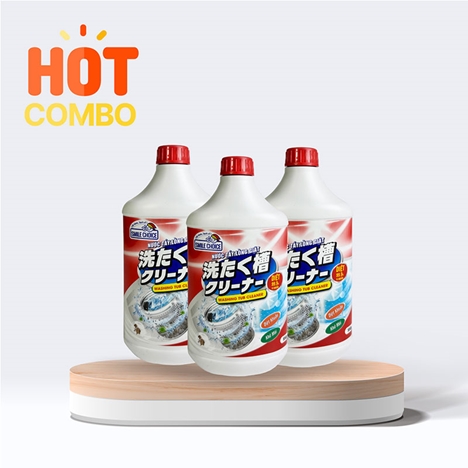 Combo siêu tiết kiệm 3 Nước tẩy lồng máy giặt Mitsuei Smile Choice 550g