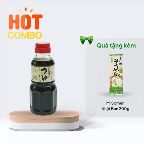 Combo siêu hời mua Súp ăn mì Nhật Yamagen 300ml tặng mì Somen Nhật Bản 200g