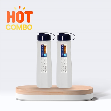 Combo siêu tiết kiệm 2 Bình nước nhựa Nhật Bản Nakaya 1L