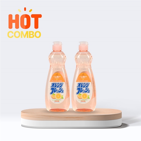 Combo siêu tiết kiệm 2 Nước rửa chén trung tính hương cam Rocket 600g