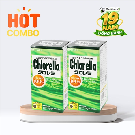Combo siêu tiết kiệm 2 hộp TPBVSK: Viên uống Chlorella 1080 viên, Bổ sung Protein, tăng đề kháng, sức khỏe