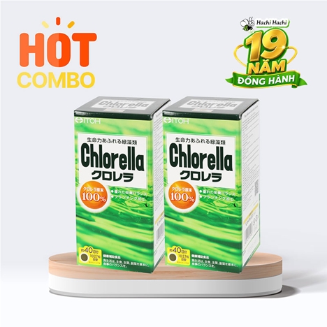 Combo siêu tiết kiệm 2 hộp TPBVSK: Viên uống Chlorella 1080 viên, Bổ sung Protein, tăng đề kháng, sức khỏe