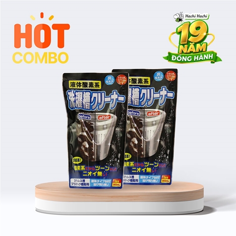 Combo siêu tiết kiệm 2 Chất tẩy rửa lồng máy giặt Rocket 390ml