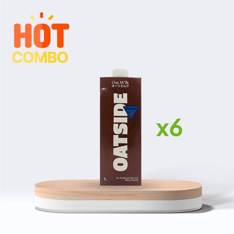 Combo siêu tiết kiệm thùng 6 hộp Sữa yến mạch vị socola Oatside 1L