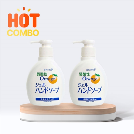 Combo siêu tiết kiệm 2 chai Gel rửa tay Animo Weak acid 200ml